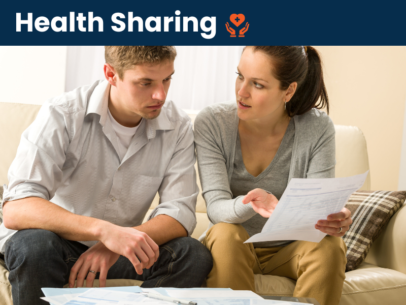 An image showing people collaborating to manage healthcare expenses through health sharing.